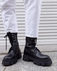 Combat black boots - Afbeelding 2