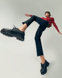 Chunky Derbs No.2 Vegea woman derbs grape leather