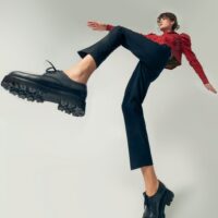 Chunky Derbs No.2 Vegea woman derbs grape leather