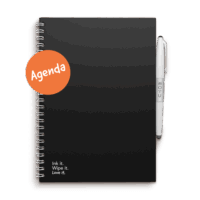 Erasable Agenda A5 - Pitch Black