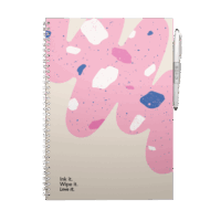 Erasable Notebook A4 - Flamingo Desert