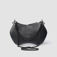 Noir BHMA Bag of grape-based vegan leather