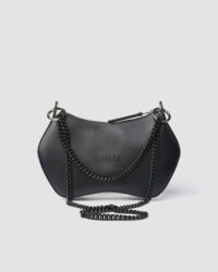 Noir BHMA Bag of grape-based vegan leather