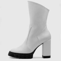 Ritual Boots White Vegea leather ankle boots - outlet