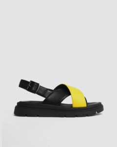 Glare Sandals Lemon made of vegan corn leather - Afbeelding 2