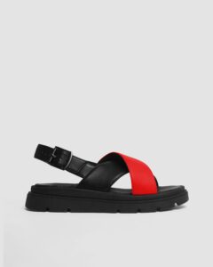 Glare Sandals Red made of vegan corn leather - Afbeelding 8