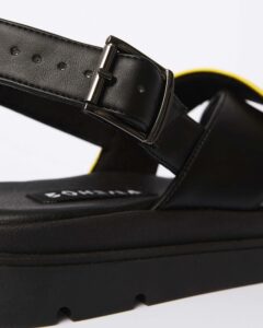 Glare Sandals Lemon made of vegan corn leather - Afbeelding 5