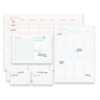 Erasable Magnetic Health Planner