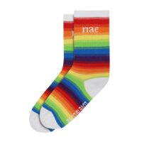 Love is Love Rainbow Sock White - Afbeelding 2