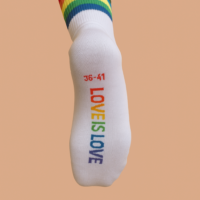 Love is Love Pride Sock White - Afbeelding 3
