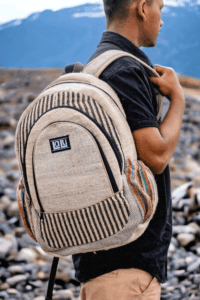 Deepson Striped Backpack | Organic Hemp - Afbeelding 12