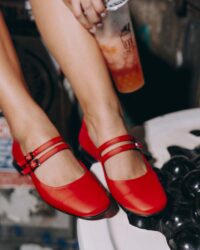 Strawberry Mary Jane Pumps red ballerinas - Afbeelding 12