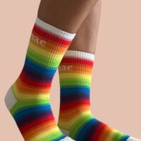 Love is Love Rainbow Sock White