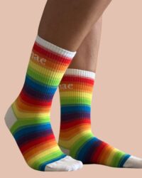 Love is Love Rainbow Sock White