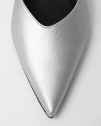 Kitten Heels Silver pointy toe pumps - Afbeelding 7