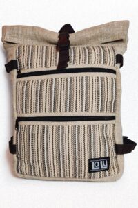 Basanti Stripe Backpack | Organic Hemp and Cotton - Afbeelding 18