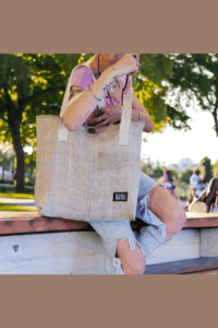 Juthi XL Tote Bag | Organic Hemp - Afbeelding 17