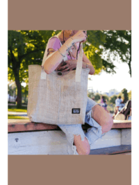 Juthi XL Tote Bag | Organic Hemp - Afbeelding 21