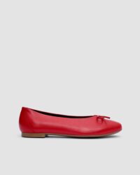 Mossy Pumps Red ballet flats with a bow - Afbeelding 8