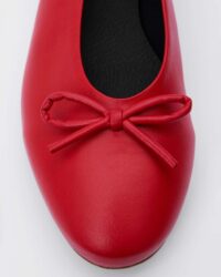 Mossy Pumps Red ballet flats with a bow - Afbeelding 5