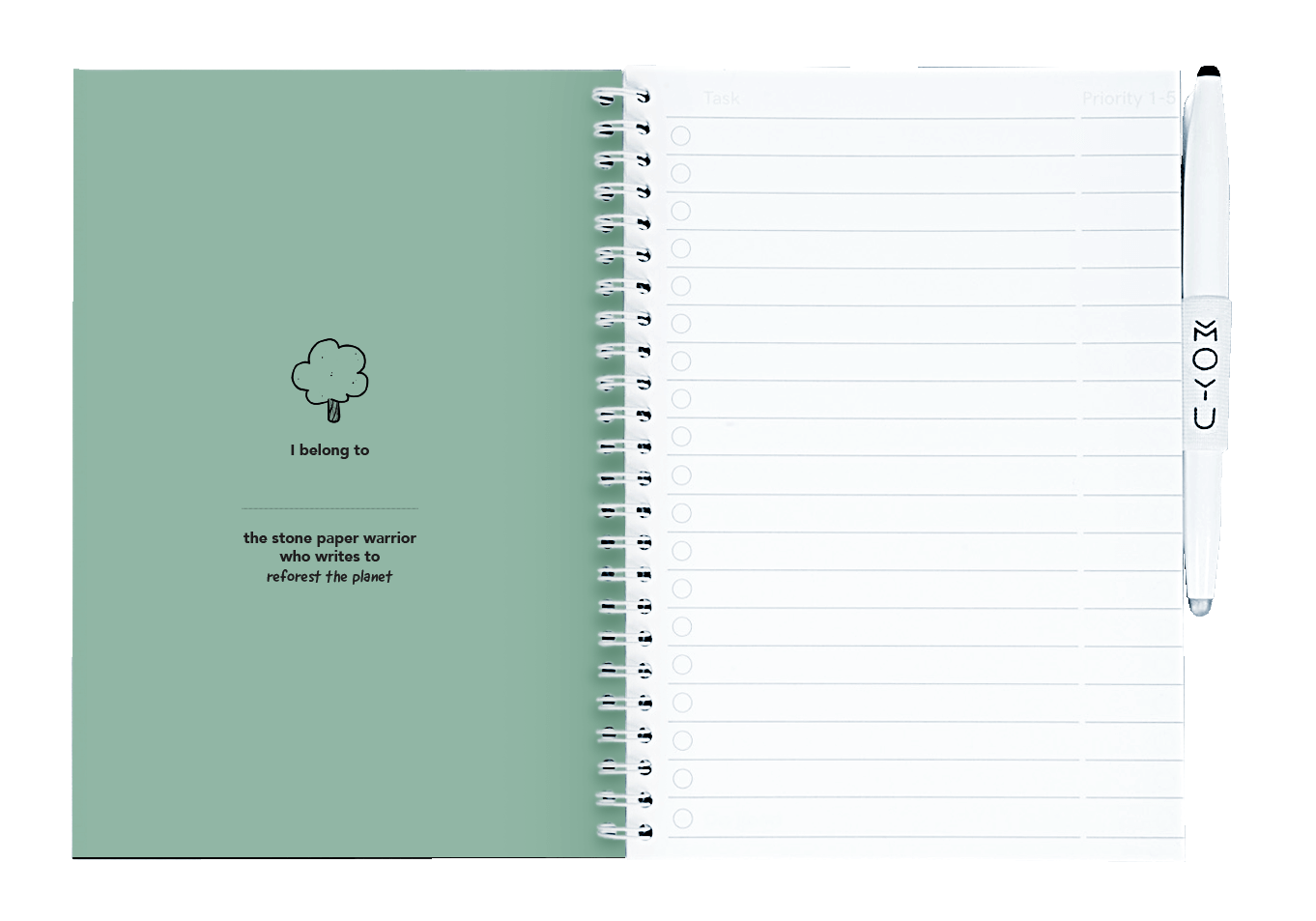 A5-Erasable-Notebook-Lovely-Leaf-inside-front-cover
