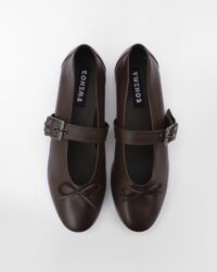 Mara Pumps chocolate ballet flats with a strap - Afbeelding 3