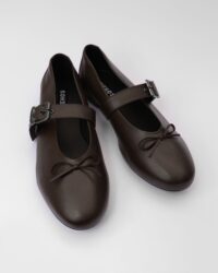 Mara Pumps chocolate ballet flats with a strap - Afbeelding 4