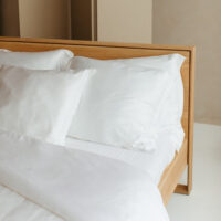 Bamboe Kussensloop Wit 80 x 80 cm - Afbeelding 3