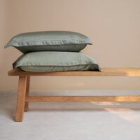 Bamboe Kussensloop Olijfgroen 80 x 80 cm