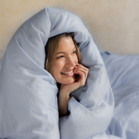 Tencel dekbedovertrek licht blauw 200 x 220 cm - Afbeelding 3