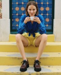 Women's Chunky Derbs No 2 Chocolate - Afbeelding 11