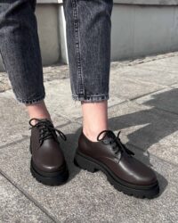 Women's Chunky Derbs No 2 Chocolate - Afbeelding 18