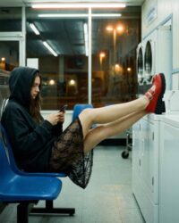 Twin Mary Jane grape leather ballerinas with double strap - Afbeelding 9