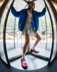 Twin Mary Jane grape leather ballerinas with double strap - Afbeelding 3