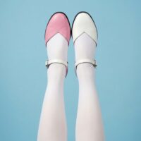 Alexa Pumps Pink cactus leather ballerinas