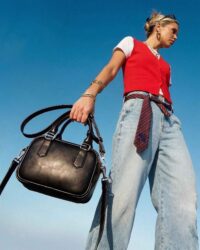 Boxy Bag corn leather mini box bag - Afbeelding 2